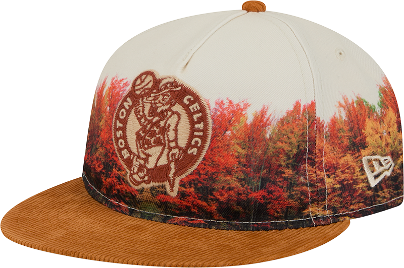 Boston Celtics Fall Forest Retro Crown 9FIFTY Adjustable Hat