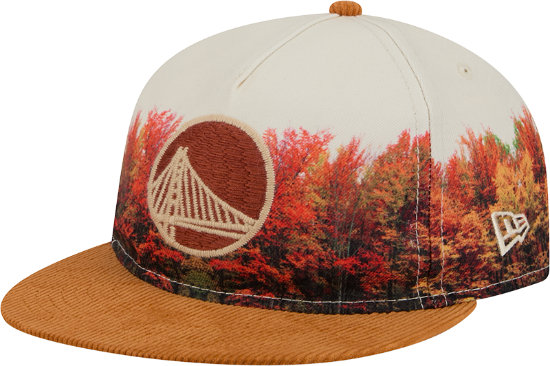Golden State Warriors Fall Forest Retro Crown 9FIFTY Adjustable Hat
