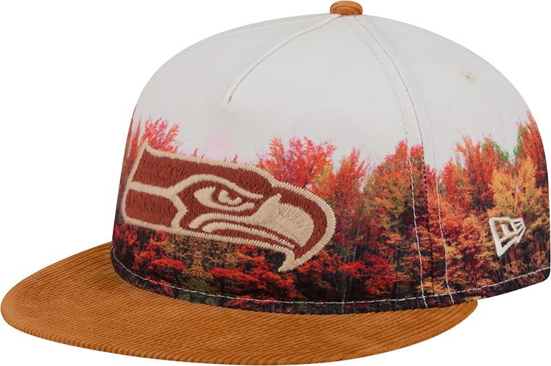 Seattle Seahawks Fall Forest Retro Crown 9FIFTY Adjustable Hat