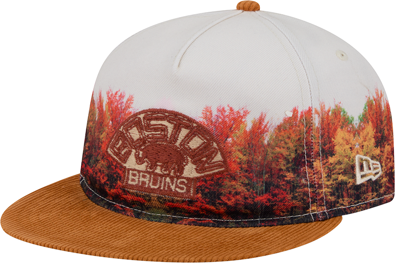 Boston Bruins Fall Forest Retro Crown 9FIFTY Adjustable Hat