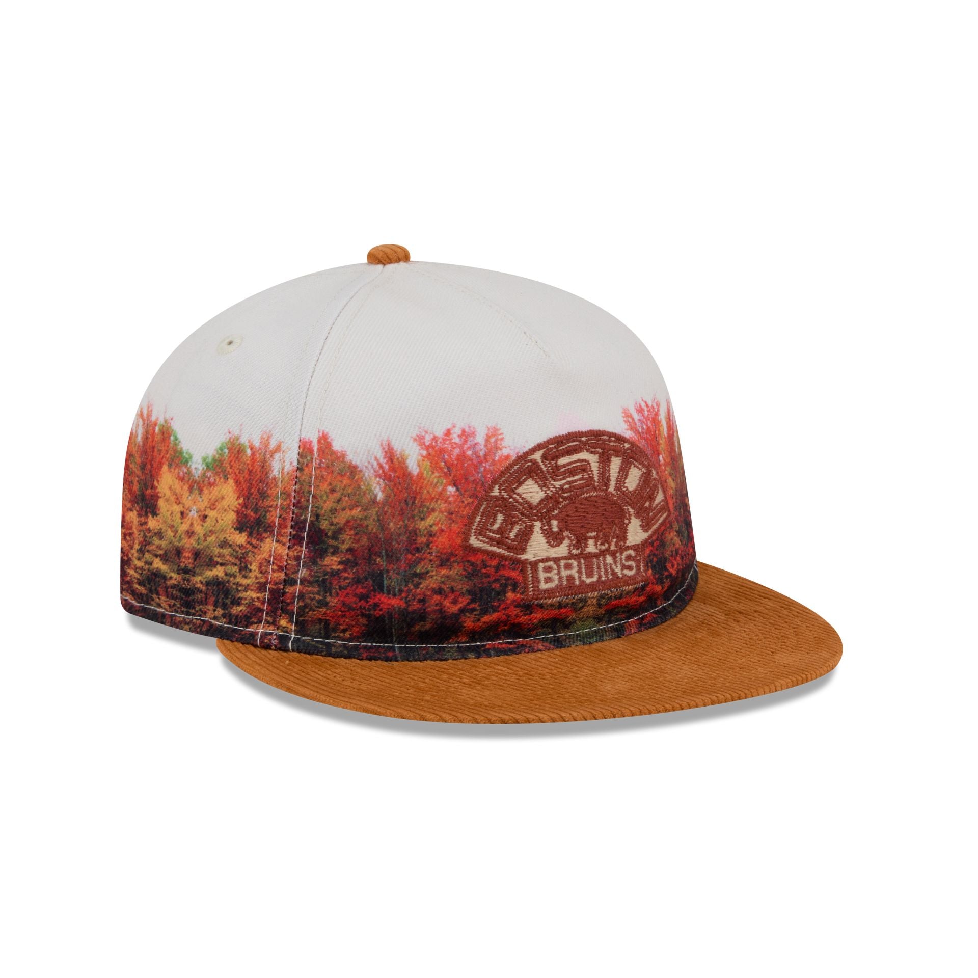 Boston Bruins Fall Forest Retro Crown 9FIFTY Adjustable Hat