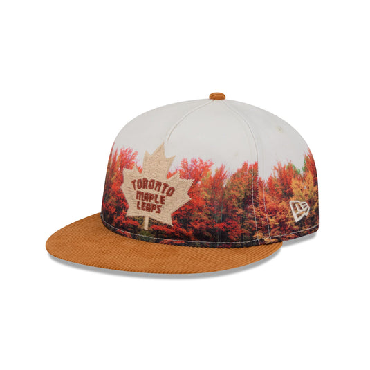 Toronto Maple Leafs Fall Forest Retro Crown 9FIFTY Adjustable Hat - New Era Cap