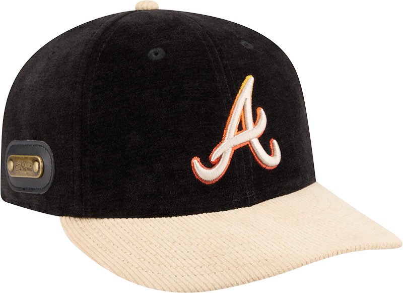 Atlanta Braves Fall Velvet Low Profile 59FIFTY Fitted Hat