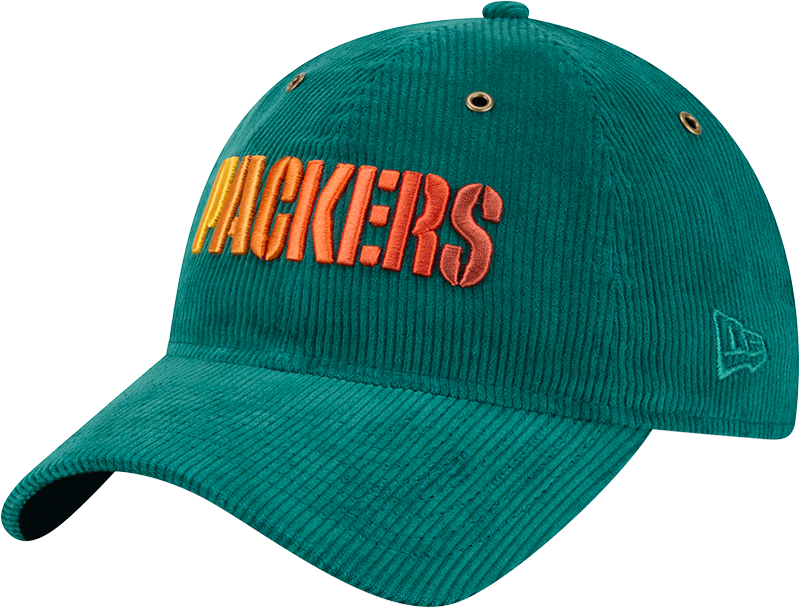 Green Bay Packers Gradient Corduroy 9TWENTY Adjustable Hat