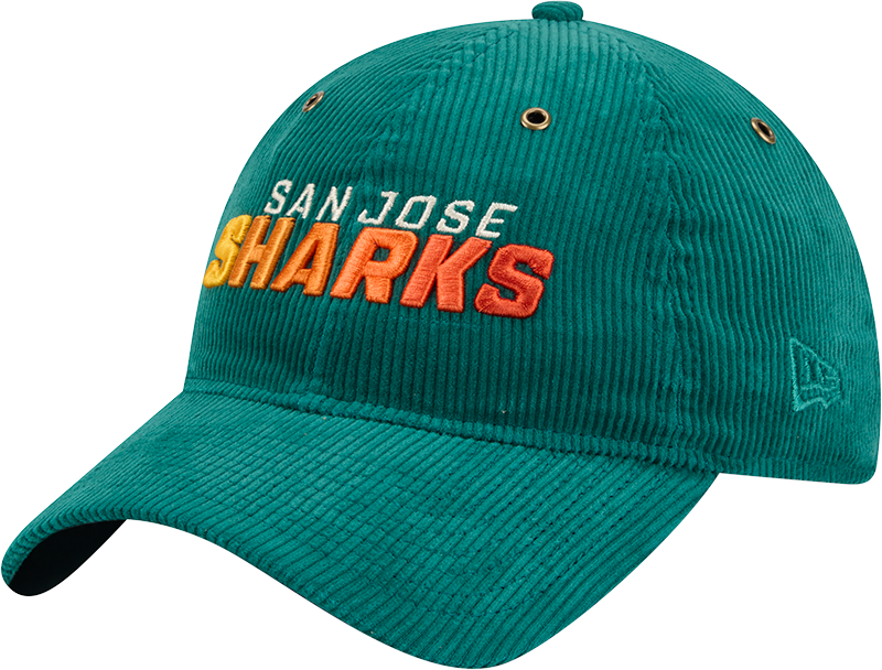 San Jose Sharks Gradient Corduroy 9TWENTY Adjustable Hat