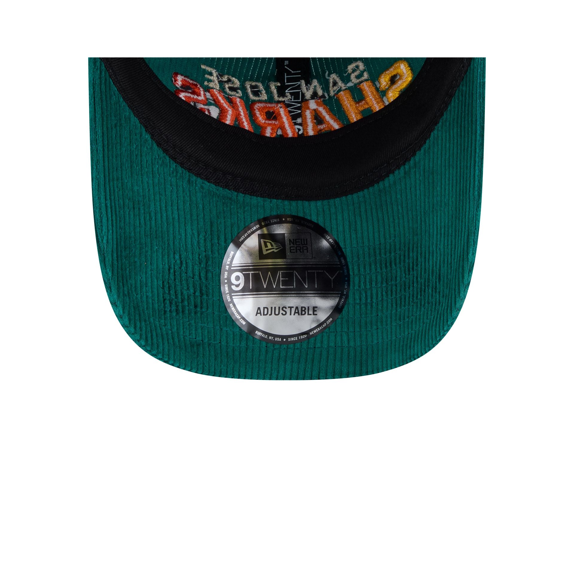 San Jose Sharks Gradient Corduroy 9TWENTY Adjustable Hat