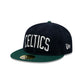 Just Caps Plaid Interior Boston Celtics Retro Crown 59FIFTY Fitted Hat