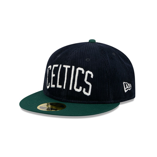Just Caps Plaid Interior Boston Celtics Retro Crown 59FIFTY Fitted Hat - New Era Cap