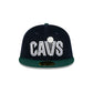 Just Caps Plaid Interior Cleveland Cavaliers Retro Crown 59FIFTY Fitted Hat