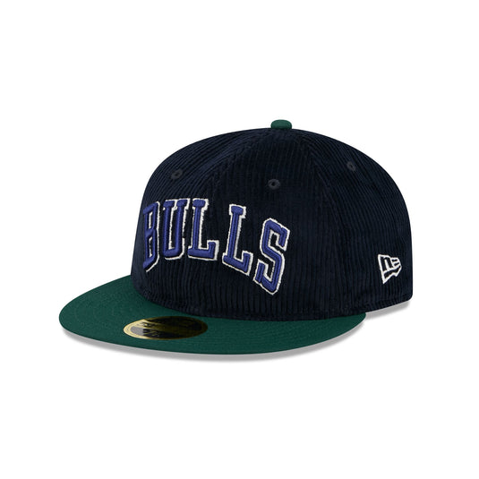 Just Caps Plaid Interior Chicago Bulls Retro Crown 59FIFTY Fitted Hat - New Era Cap