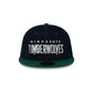 Just Caps Plaid Interior Minnesota Timberwolves Retro Crown 59FIFTY Fitted Hat