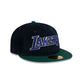 Just Caps Plaid Interior Los Angeles Lakers Retro Crown 59FIFTY Fitted Hat