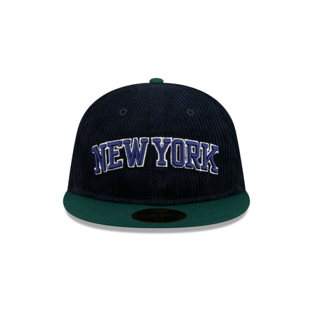 Just Caps Plaid Interior New York Knicks Retro Crown 59FIFTY Fitted Hat