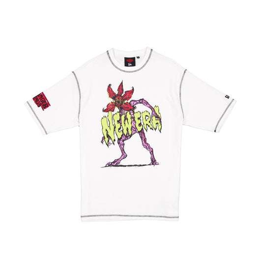 Stranger Things Demogorgon White T-Shirt - New Era Cap