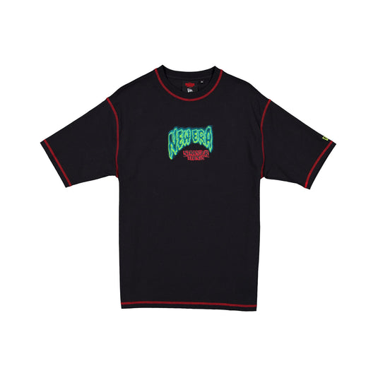 Stranger Things Black T-Shirt - New Era Cap