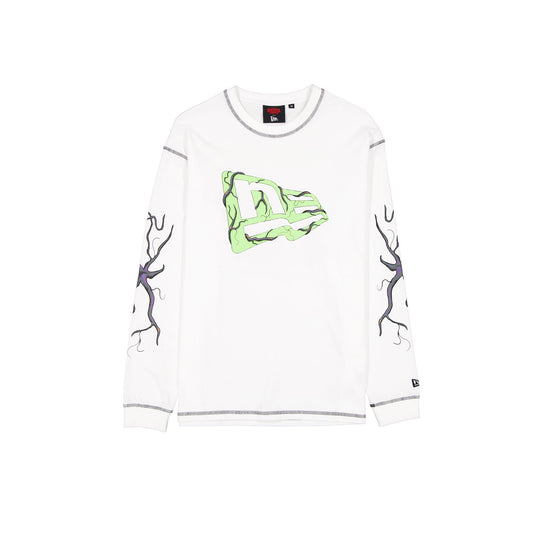 Stranger Things White Long-Sleeve T-Shirt - New Era Cap