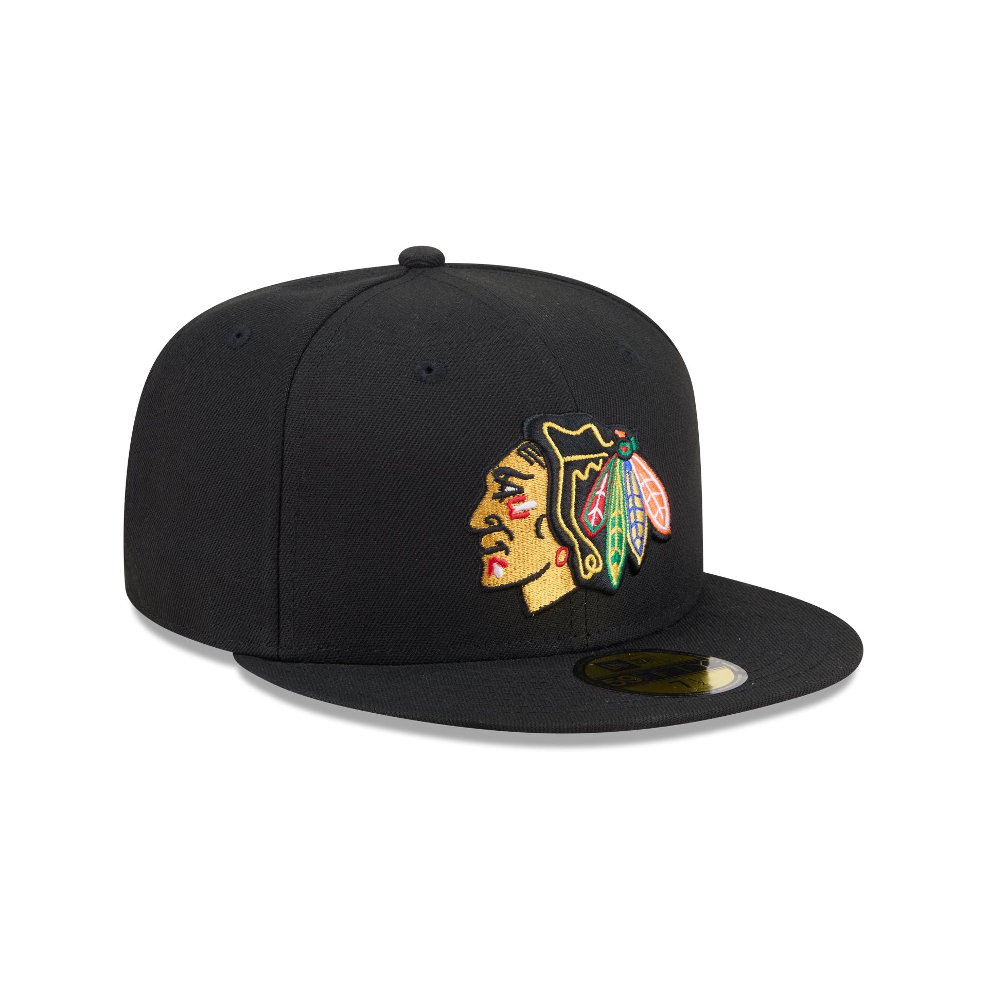 Chicago Blackhawks Rear Wordmark 59FIFTY Fitted Hat