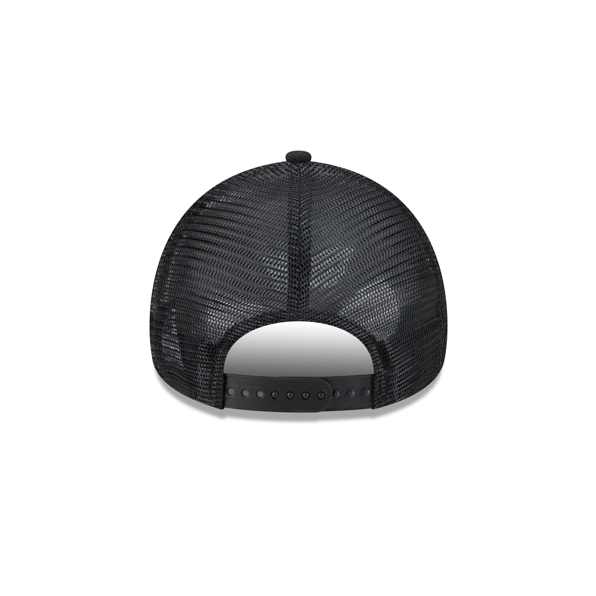 Chicago Blackhawks Black 9FORTY A-Frame Trucker Hat