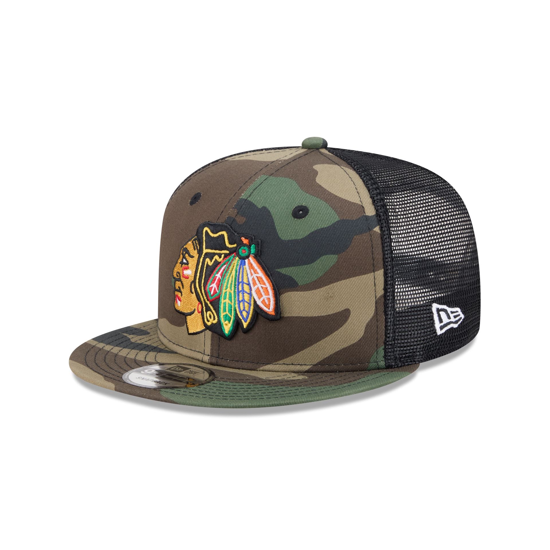 Chicago Blackhawks Camo 9FIFTY Trucker Hat