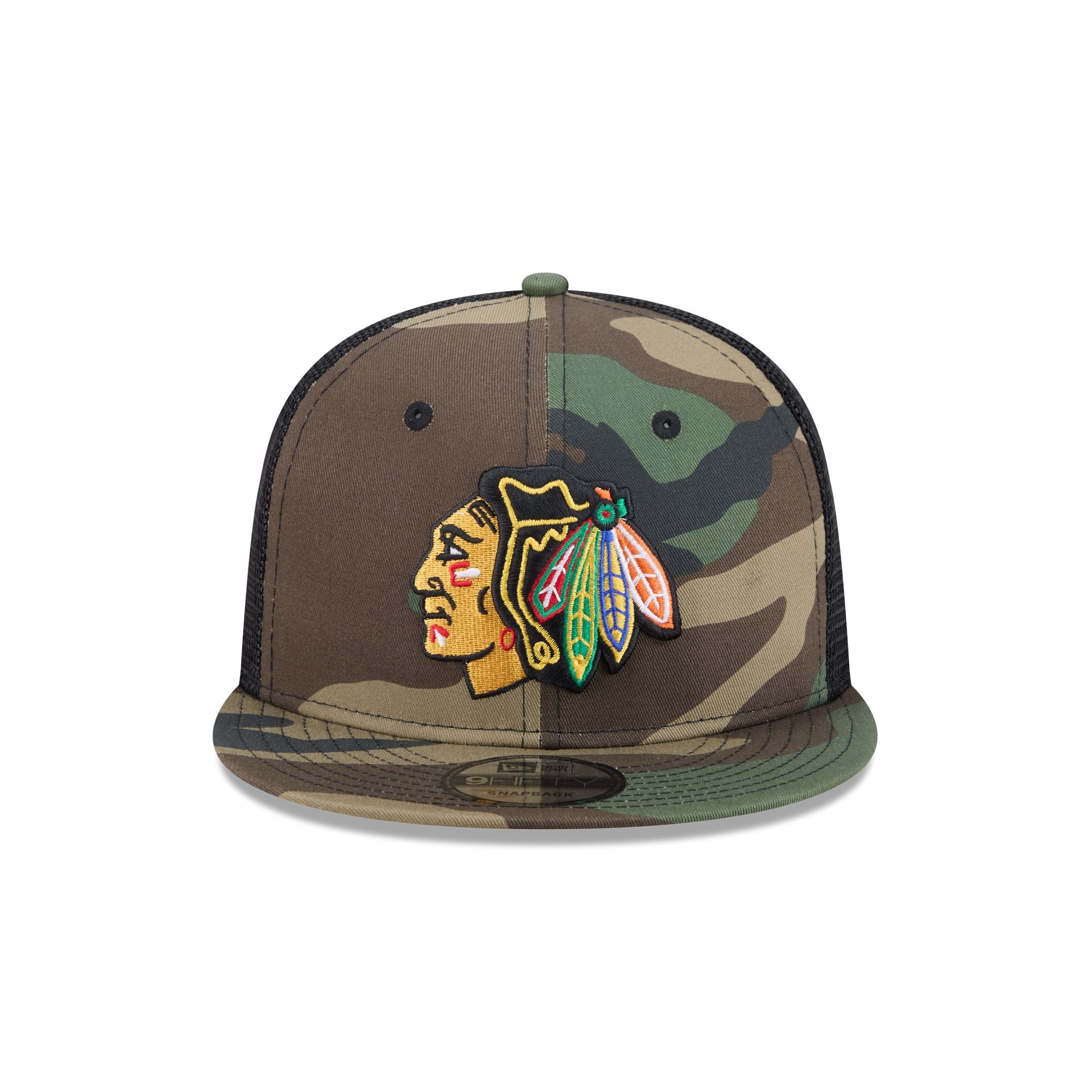 Chicago Blackhawks Camo 9FIFTY Trucker Hat