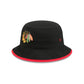 Chicago Blackhawks Kids Black Bucket Hat