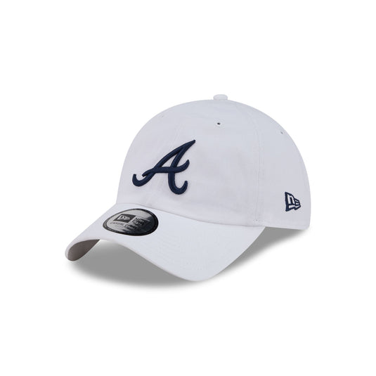 Atlanta Braves White Casual Classic Adjustable Hat - New Era Cap