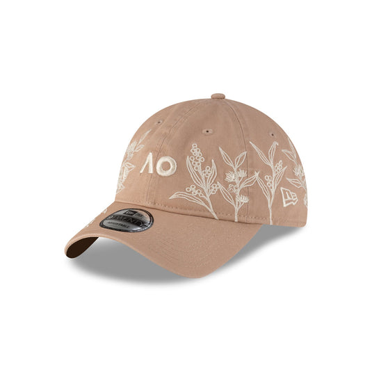 2026 Australian Open Floral Khaki 9TWENTY Adjustable Hat - New Era Cap
