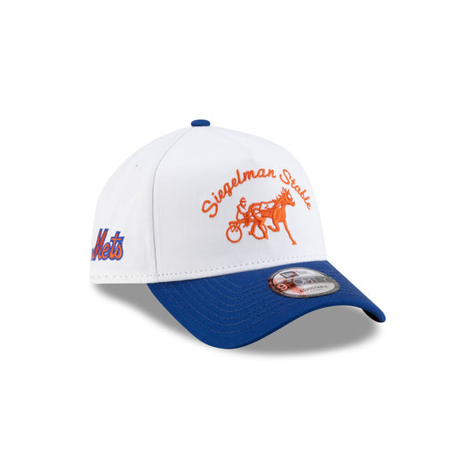 Siegelman Stable x New York Mets Blue Visor 9FORTY A-Frame Snapback Hat - New Era Cap