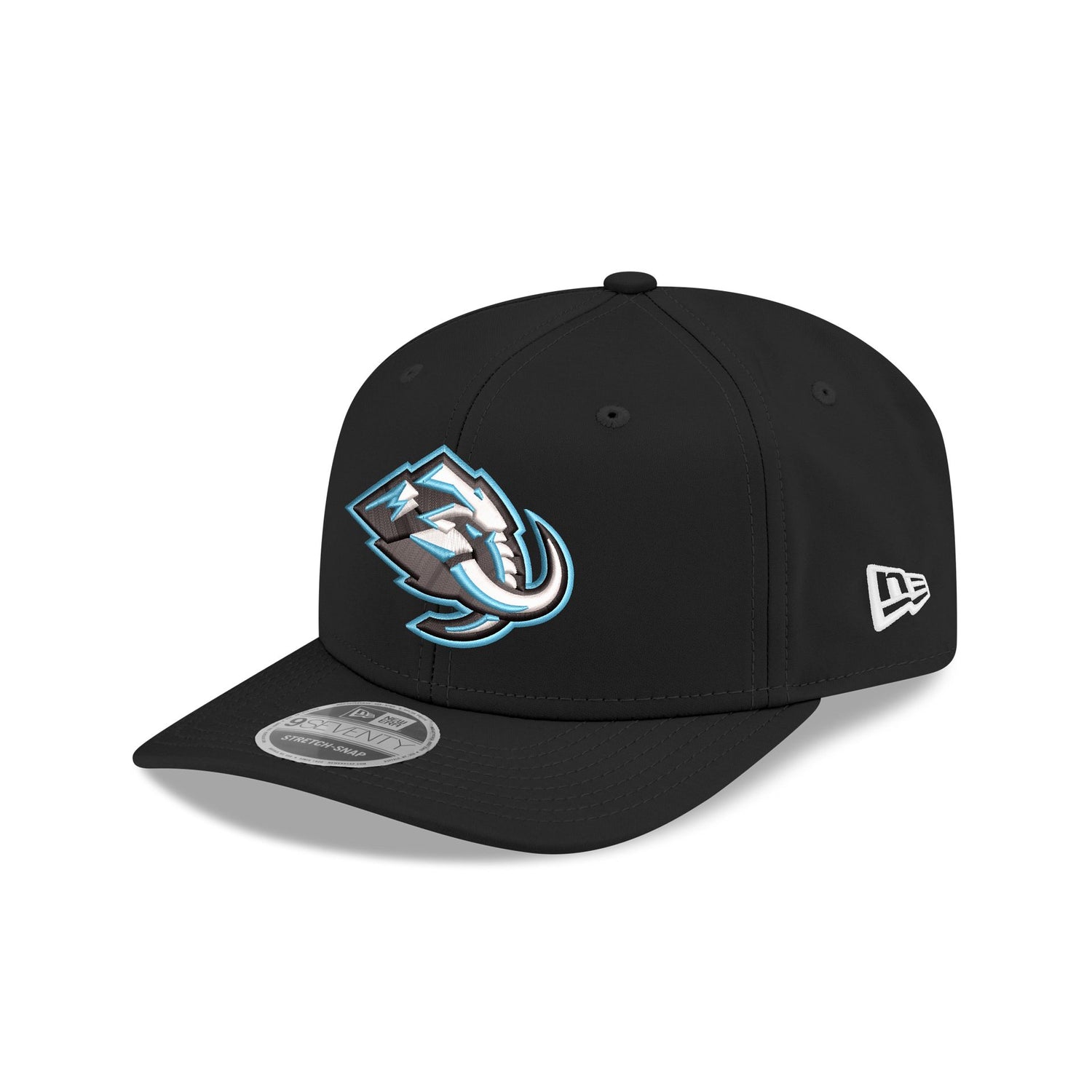 Utah Mammoth Black 9SEVENTY Stretch-Snap Hat