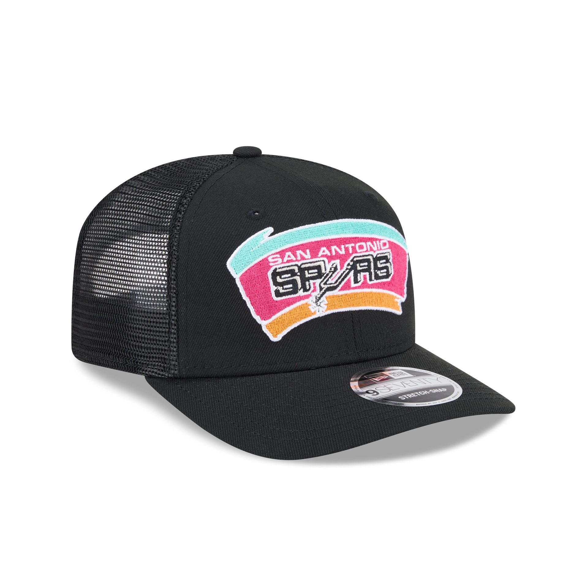 San Antonio Spurs 1989-2001 Hardwood Classics 9SEVENTY Trucker Hat