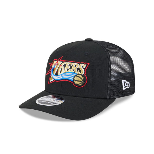 Philadelphia 76ers 1997-2008 Hardwood Classics 9SEVENTY Trucker Hat - New Era Cap