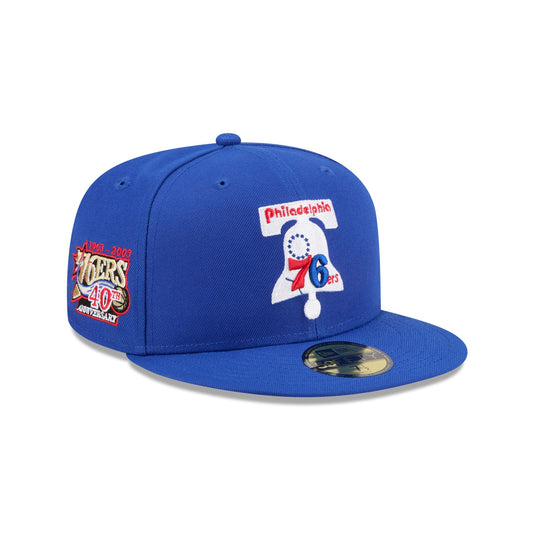 Philadelphia 76ers 1963-1976 Hardwood Classics Sidepatch 59FIFTY Fitted Hat - New Era Cap