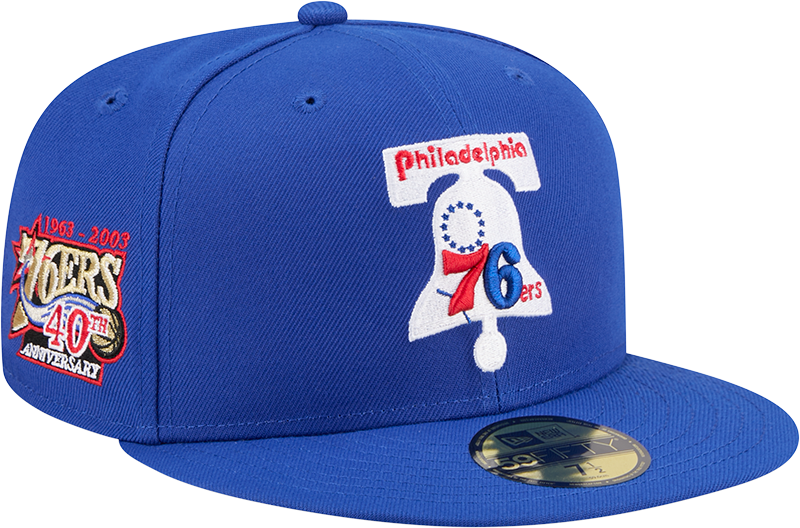 Philadelphia 76ers 1963-1976 Hardwood Classics Sidepatch 59FIFTY Fitted Hat