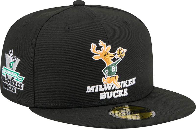Milwaukee Bucks 1968-1992 Hardwood Classics Sidepatch 59FIFTY Fitted Hat