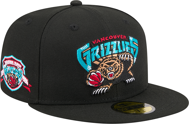 Vancouver Grizzlies 1995-2001 Hardwood Classics Sidepatch 59FIFTY Fitted Hat