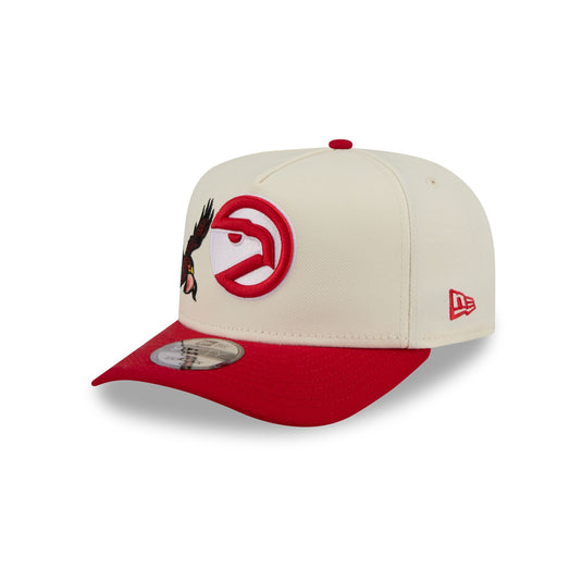 Atlanta Hawks 1972-1995 Hardwood Classics Chrome White 9FIFTY A-Frame Snapback Hat - New Era Cap