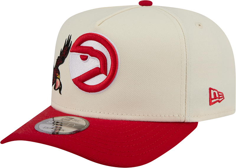 Atlanta Hawks 1972-1995 Hardwood Classics Chrome White 9FIFTY A-Frame Snapback Hat