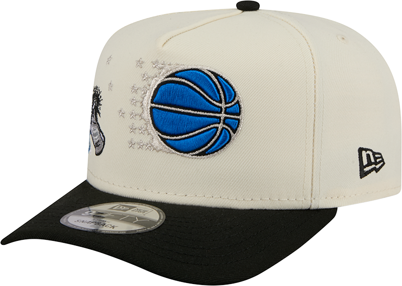 Orlando Magic 1989-1999 Hardwood Classics Chrome White 9FIFTY A-Frame Snapback Hat