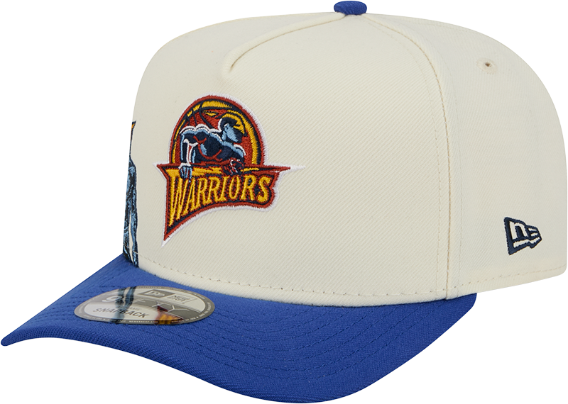 Golden State Warriors 1997-2009 Hardwood Classics Chrome White 9FIFTY A-Frame Snapback Hat