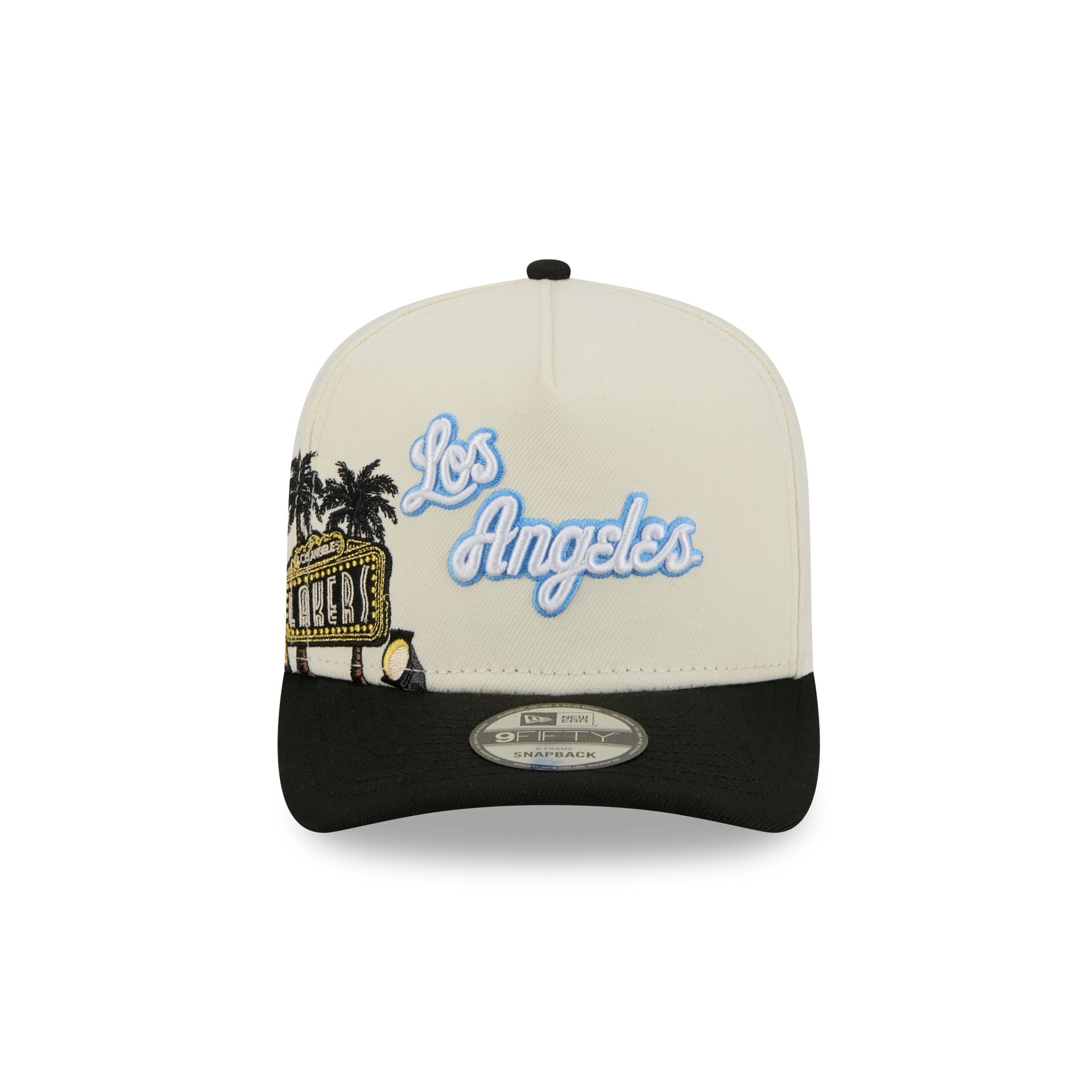 Los Angeles Lakers 1976-2000 Hardwood Classics Chrome White 9FIFTY A-Frame Snapback Hat