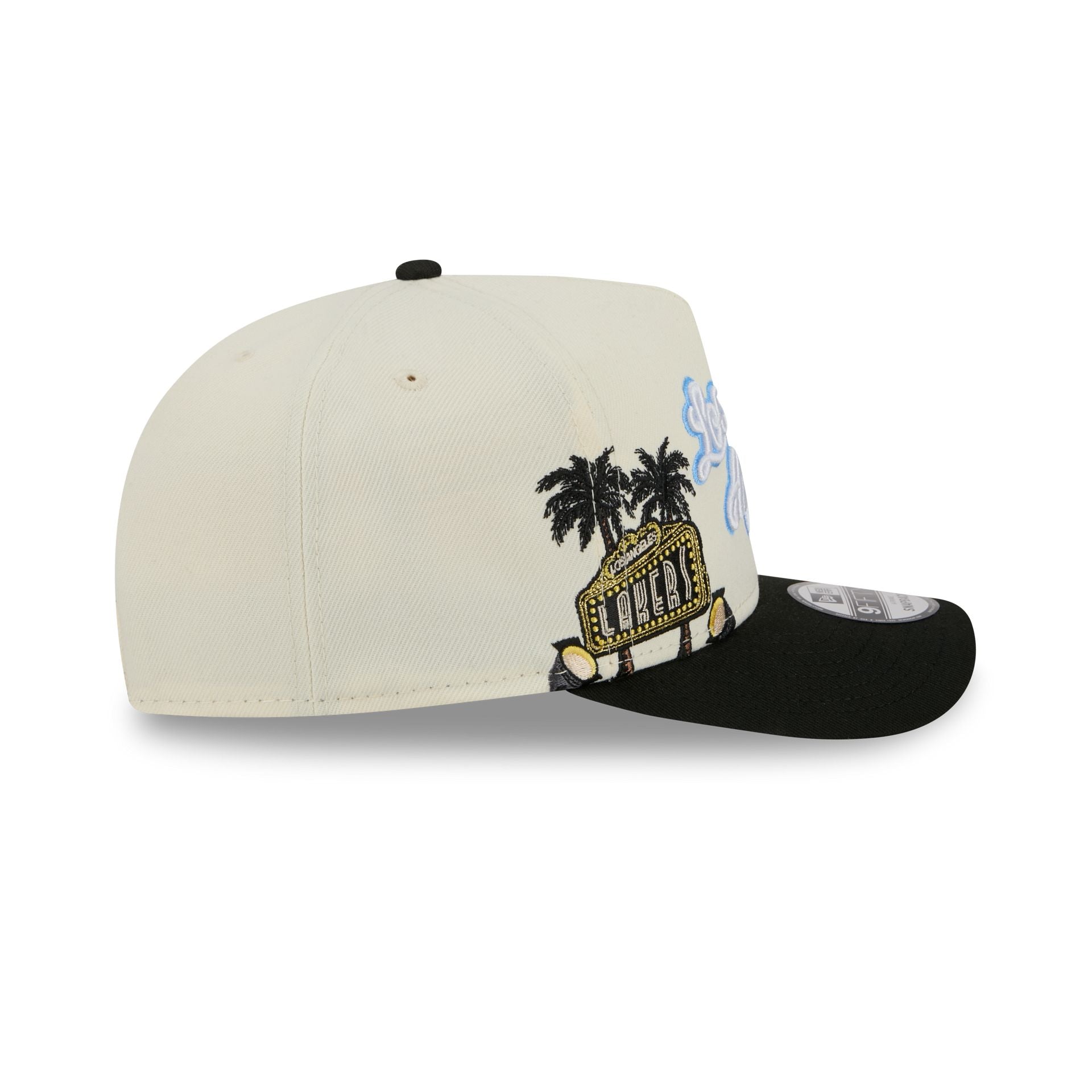 Los Angeles Lakers 1976-2000 Hardwood Classics Chrome White 9FIFTY A-Frame Snapback Hat
