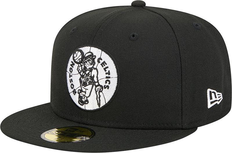 Boston Celtics 1968-1977 Hardwood Classics Black 59FIFTY Fitted Hat
