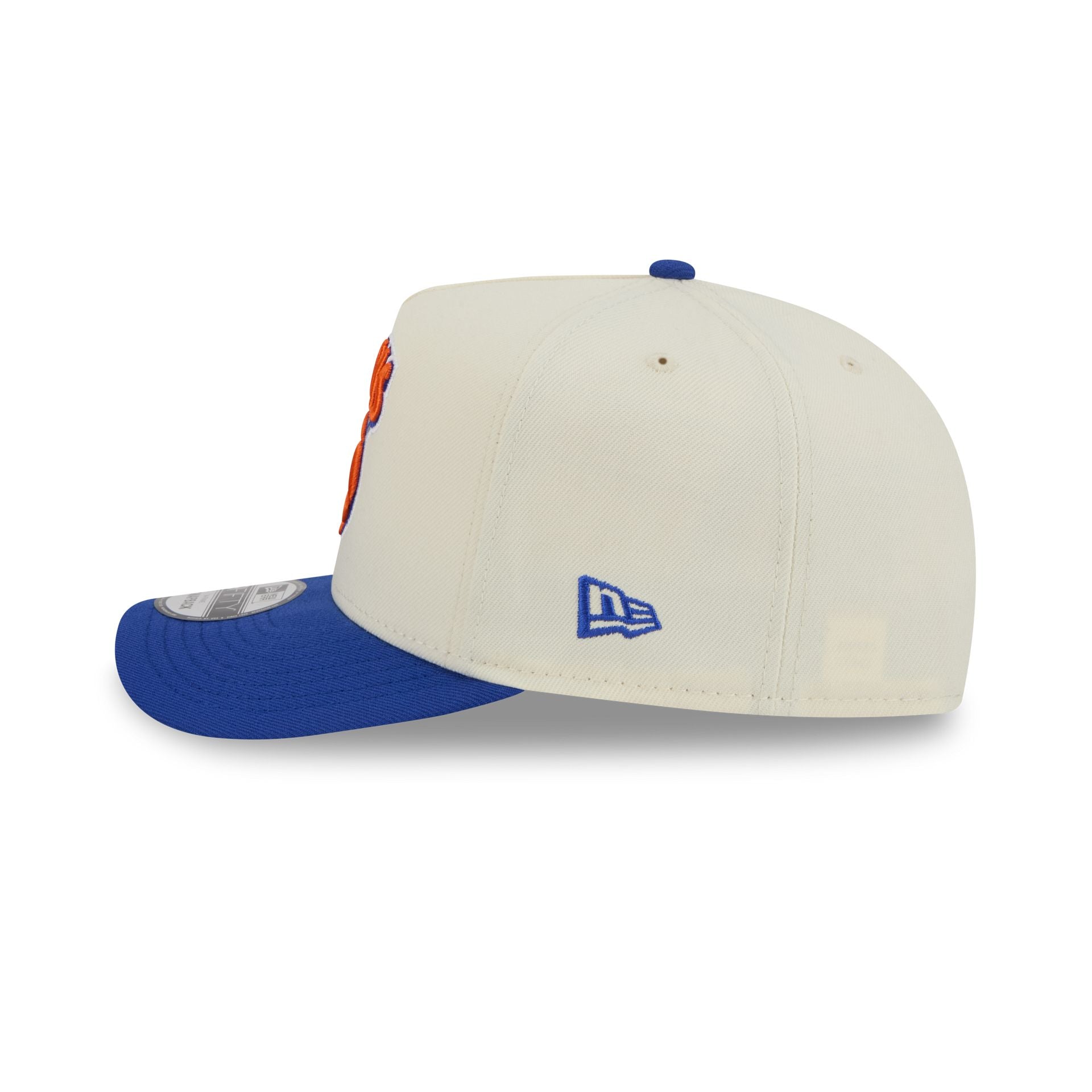 New York Knicks 1946-1963 Hardwood Classics Chrome White 9FIFTY A-Frame Snapback Hat