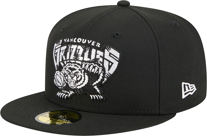 Vancouver Grizzlies 1995-2001 Hardwood Classics Black 59FIFTY Fitted Hat