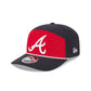Atlanta Braves Split Panel 9SEVENTY Stretch-Snap Hat
