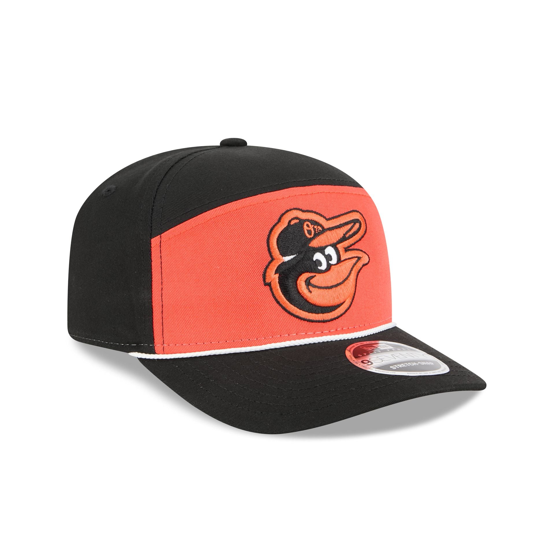 Baltimore Orioles Split Panel 9SEVENTY Stretch-Snap Hat