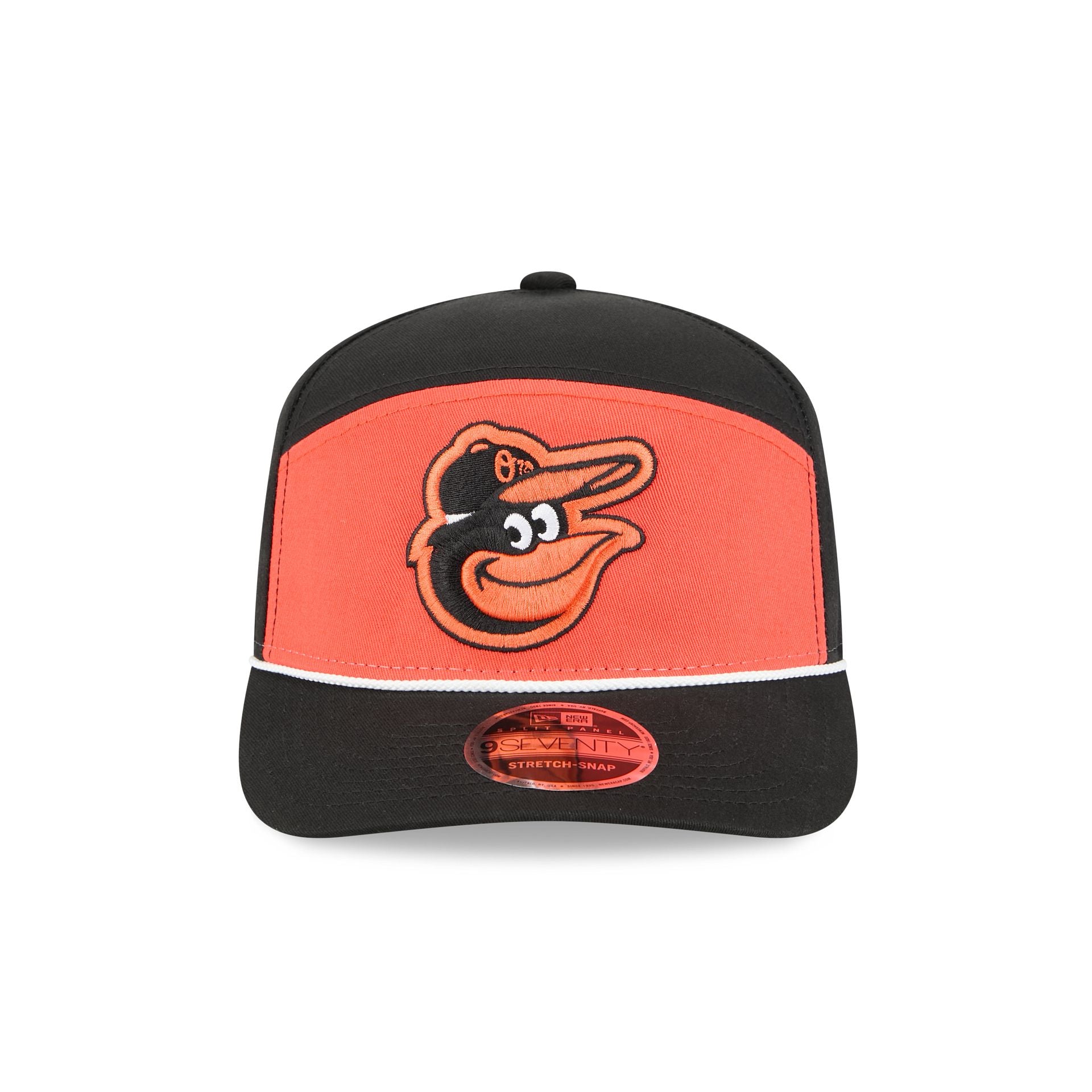 Baltimore Orioles Split Panel 9SEVENTY Stretch-Snap Hat