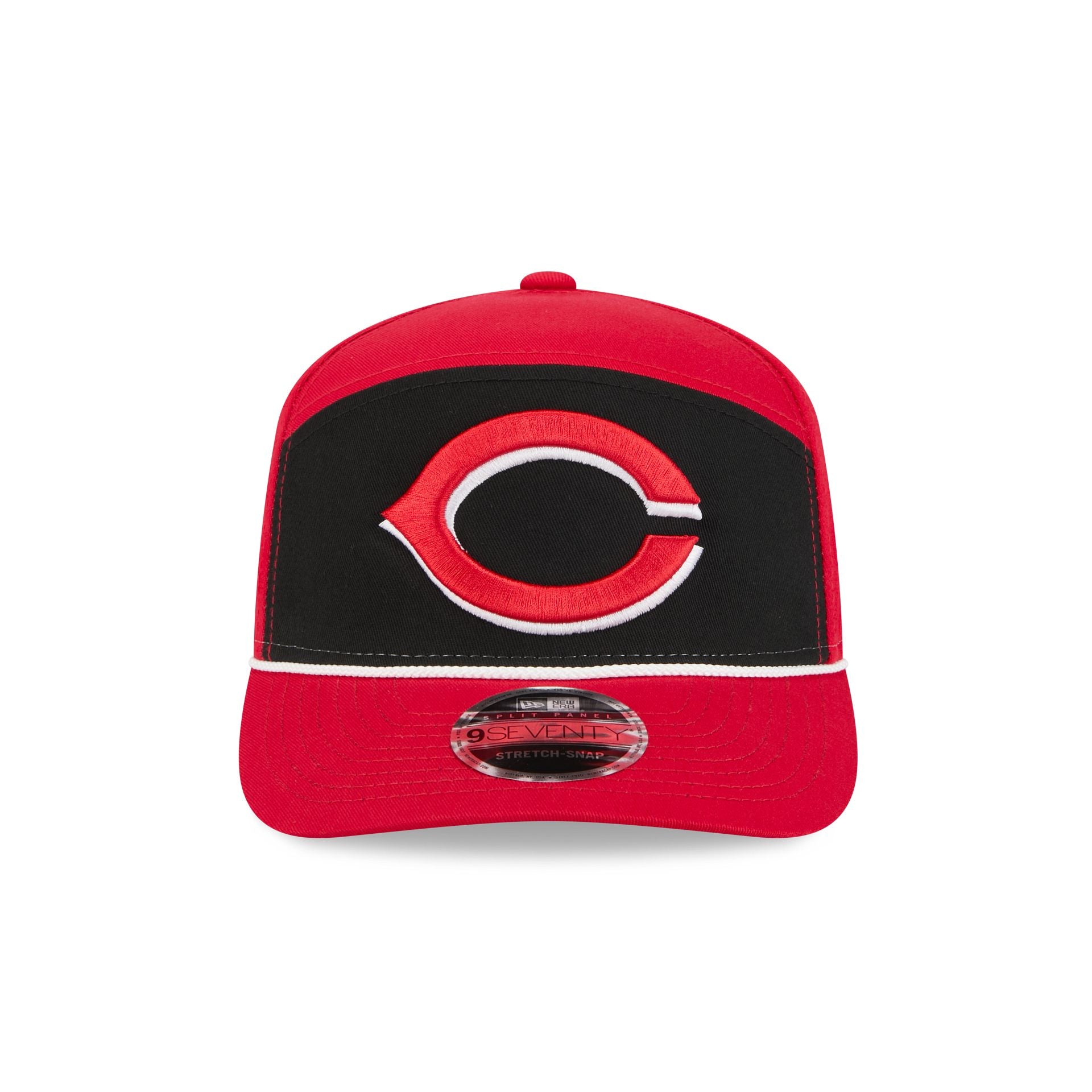 Cincinnati Reds Split Panel 9SEVENTY Stretch-Snap Hat
