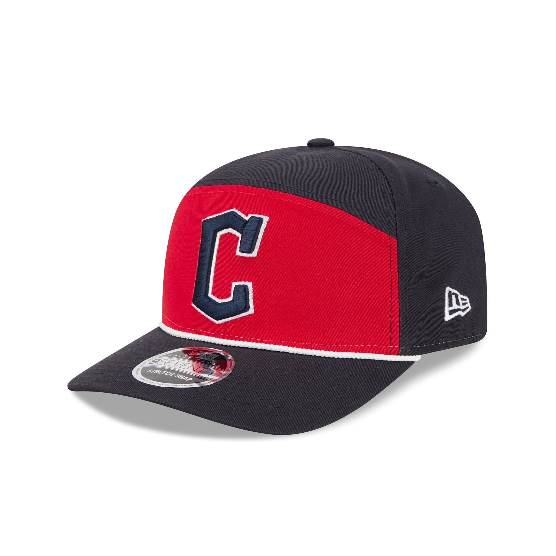 Cleveland Guardians Split Panel 9SEVENTY Stretch-Snap Hat