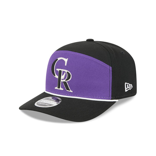 Colorado Rockies Split Panel 9SEVENTY Stretch-Snap Hat - New Era Cap